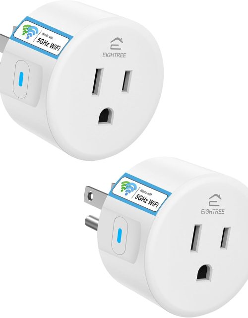 Smart Plug for 5GHz & 2.4GHz, Smart Outlet WiFi Socket with APP Remote Control, Compatible with Alexa, 2 Pack